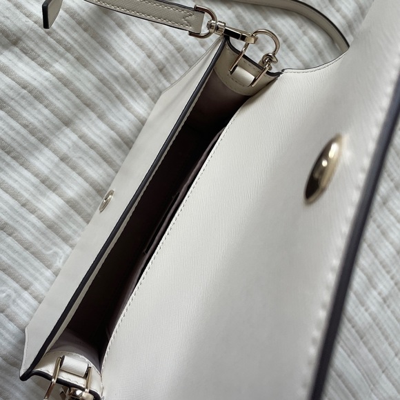 Kate Spade ♠️Handbag Madison Medium Crossbody Meringue Cream Off-White - Picture 4 of 11